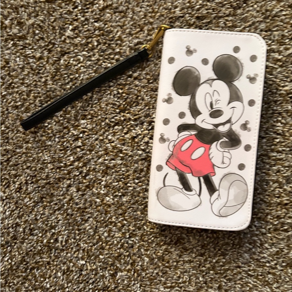 Disney Mickey Mouse Loungefly Phone Wallet wristlet (Read)